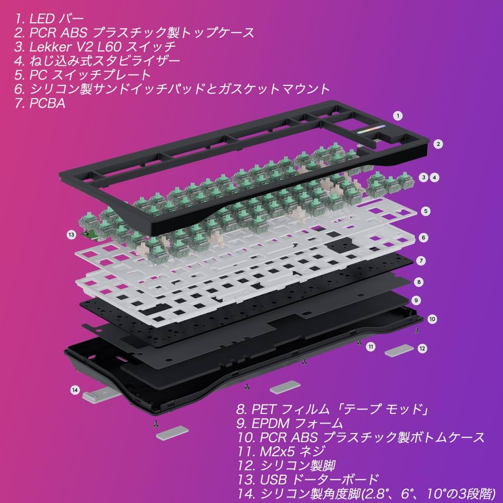 Amazon | 国内正規品 Wooting 80HE Linear60 v2 英語配列 US
